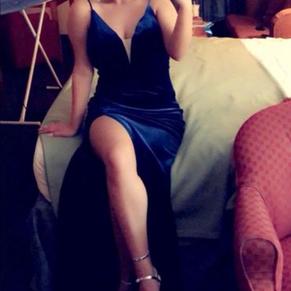 Royal blue dress!